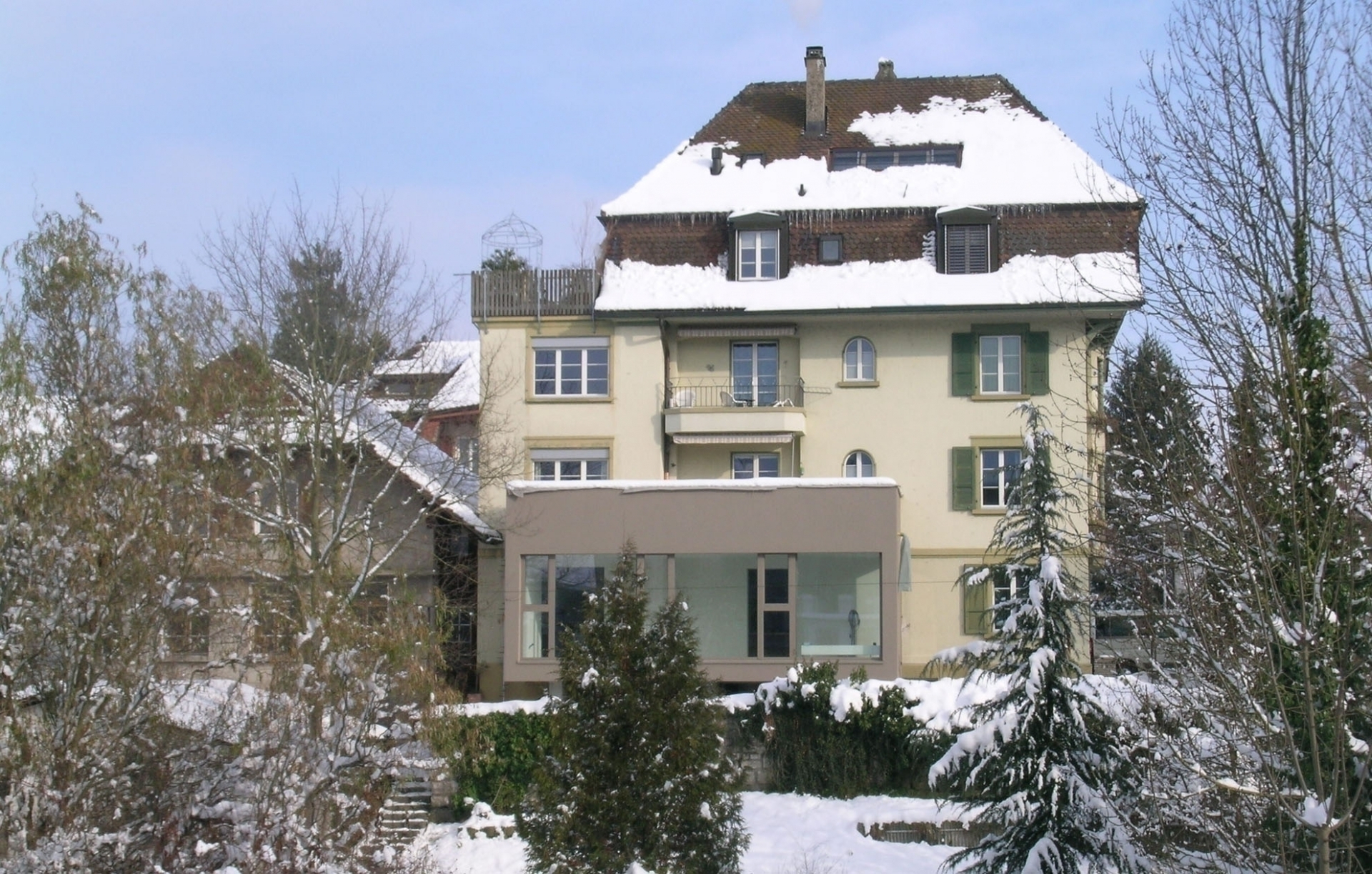 lyss-strasse aarberg, anbau in leichtbauweise